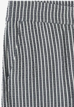 Wide Legs broek in seersucker stof
