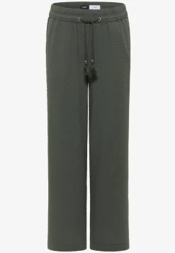 Wide Legs broek in seersucker kwaliteit