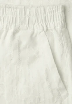 Wide Legs broek met borduurpatroon