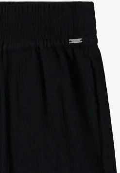 Wide Legs broek met crêpe structuur