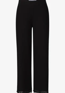 Wide Legs broek met gehaakt detail