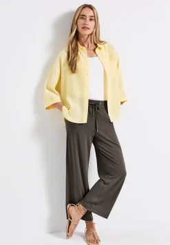 Wide Legs broek met jogg tailleband