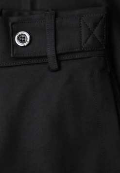 Wide Legs broek met knoopdetail