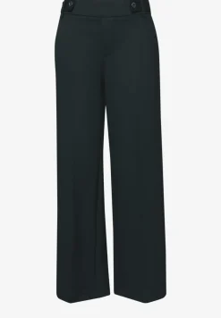 Wide Legs broek met knoopdetail