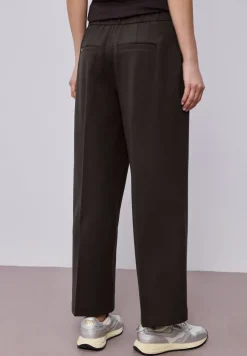 Wide Legs broek met knoopdetail