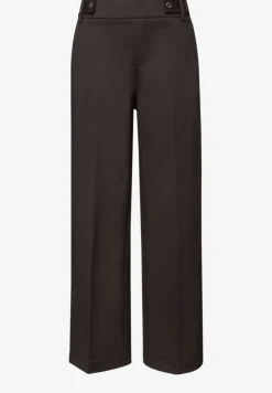 Wide Legs broek met knoopdetail