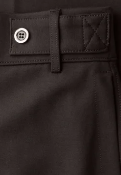 Wide Legs broek met knoopdetail