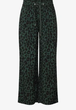 Wide Legs broek met leoprint