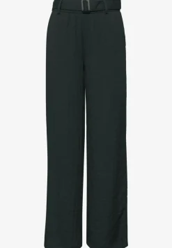 Wide Legs broek met riem in casual pasvorm
