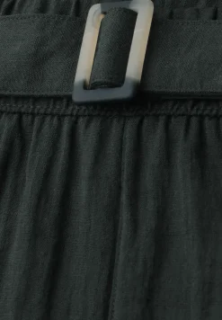 Wide Legs broek met riem in casual pasvorm