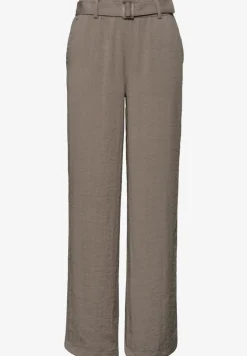Wide Legs broek met riem in casual pasvorm