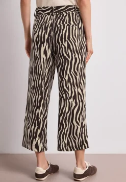 Wide Legs broek met riemdetail