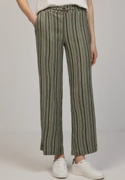 Wide Legs broek met riemdetail
