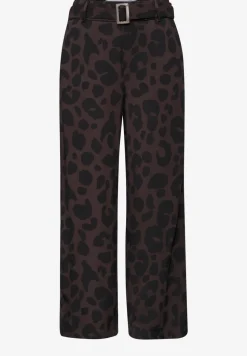 Wide Legs broek met riemdetail