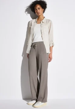 Wide Legs broek met structuur