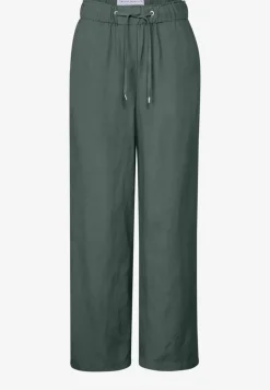 Wide Legs broek van linnenmix
