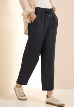 Wide Legs broek van linnenmix