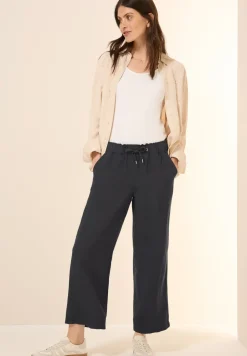 Wide Legs broek van linnenmix