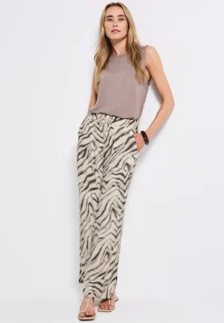 Wide Legs crêpe broek