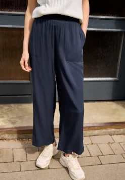 Wide Legs culottes in een Loose Fit met biezen
