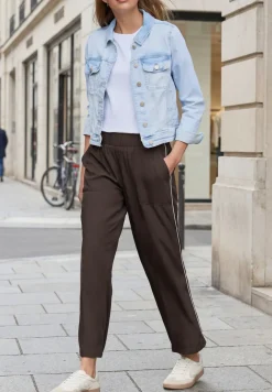 Wide Legs culottes in een Loose Fit met biezen