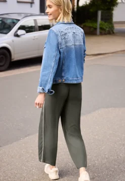 Wide Legs culottes in een Loose Fit met biezen