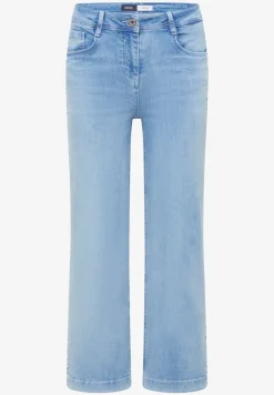 Wide Legs jeans met geborduurd detail