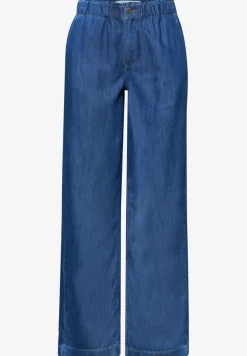 Wide Legs jeans met paperbag tailleband