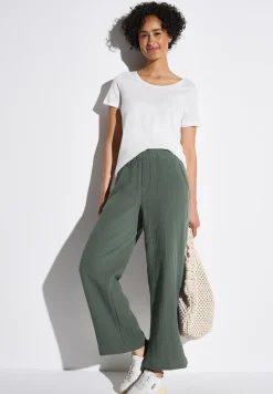 Wide Legs mousseline broek