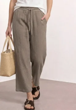 Wide Legs mousseline broek in Loose Fit