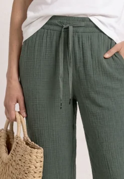 Wide Legs mousseline broek in Loose Fit