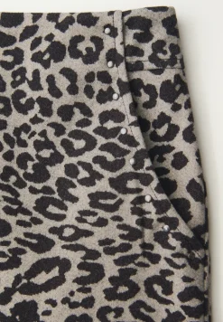 Wol-look rok met studs