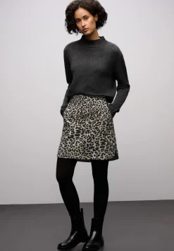 Wol-look rok met studs