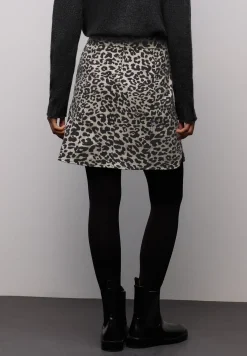 Wol-look rok met studs