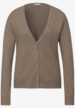 Zacht vest met V-hals