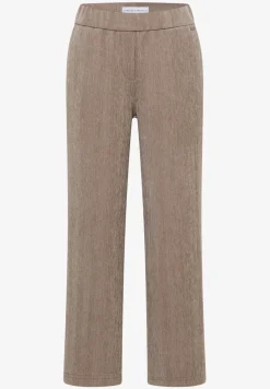 Zachte chenille broek Wide Legs