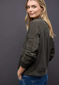 Zachte corduroy blouson