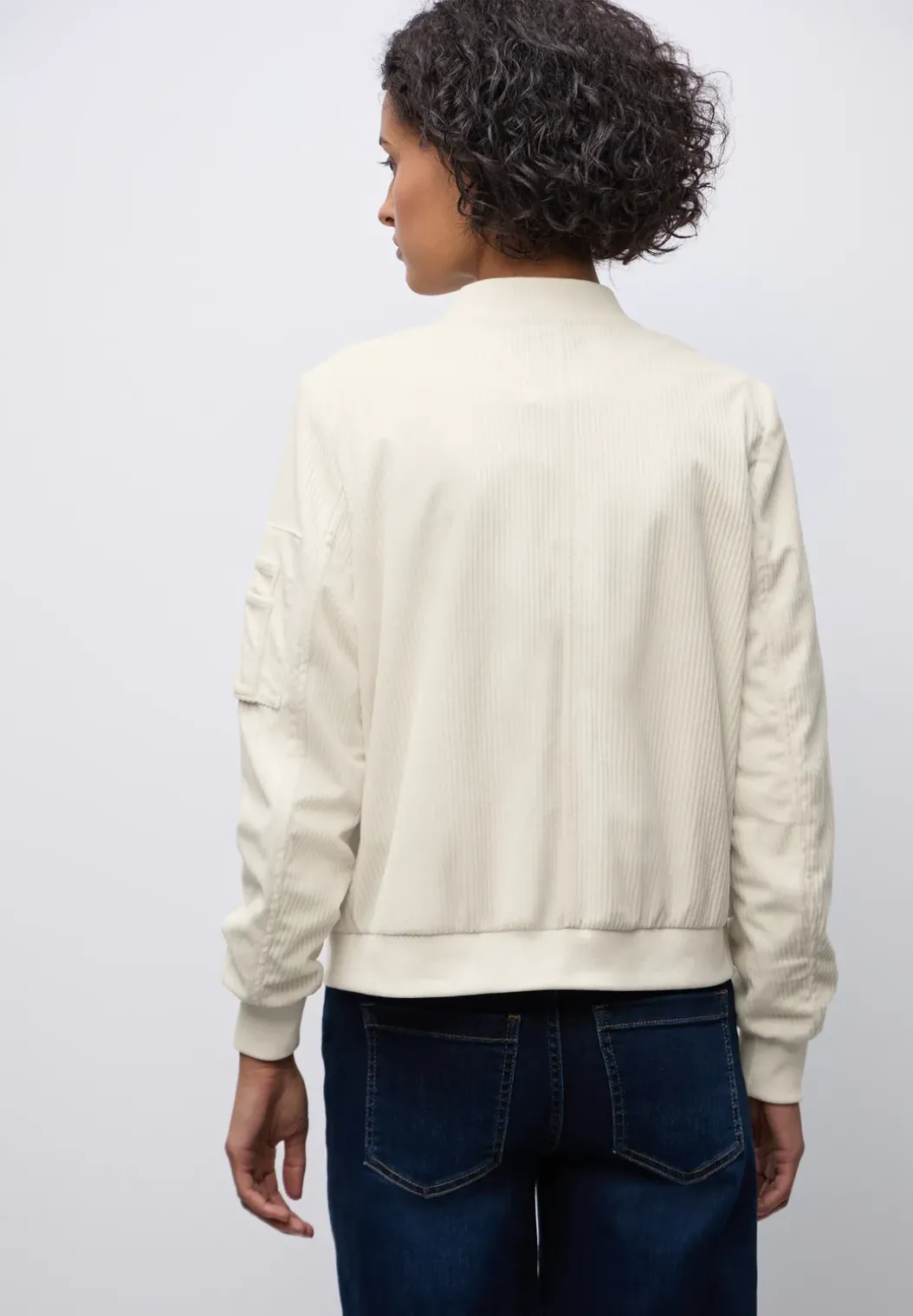 Zachte corduroy blouson