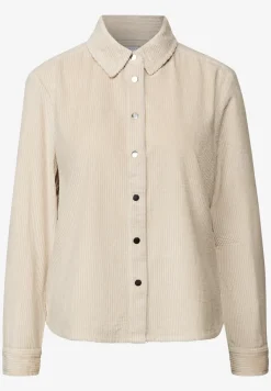 Zachte corduroy overhemdblouse
