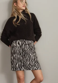 Zebra jacquard rok