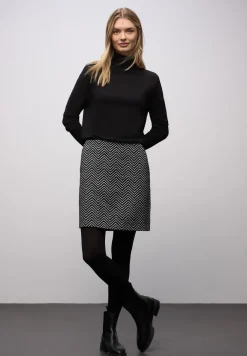 Zigzag jacquard rok
