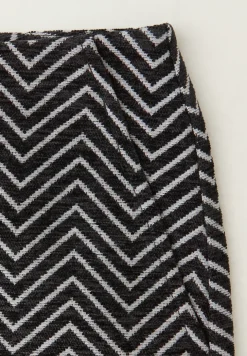 Zigzag jacquard rok